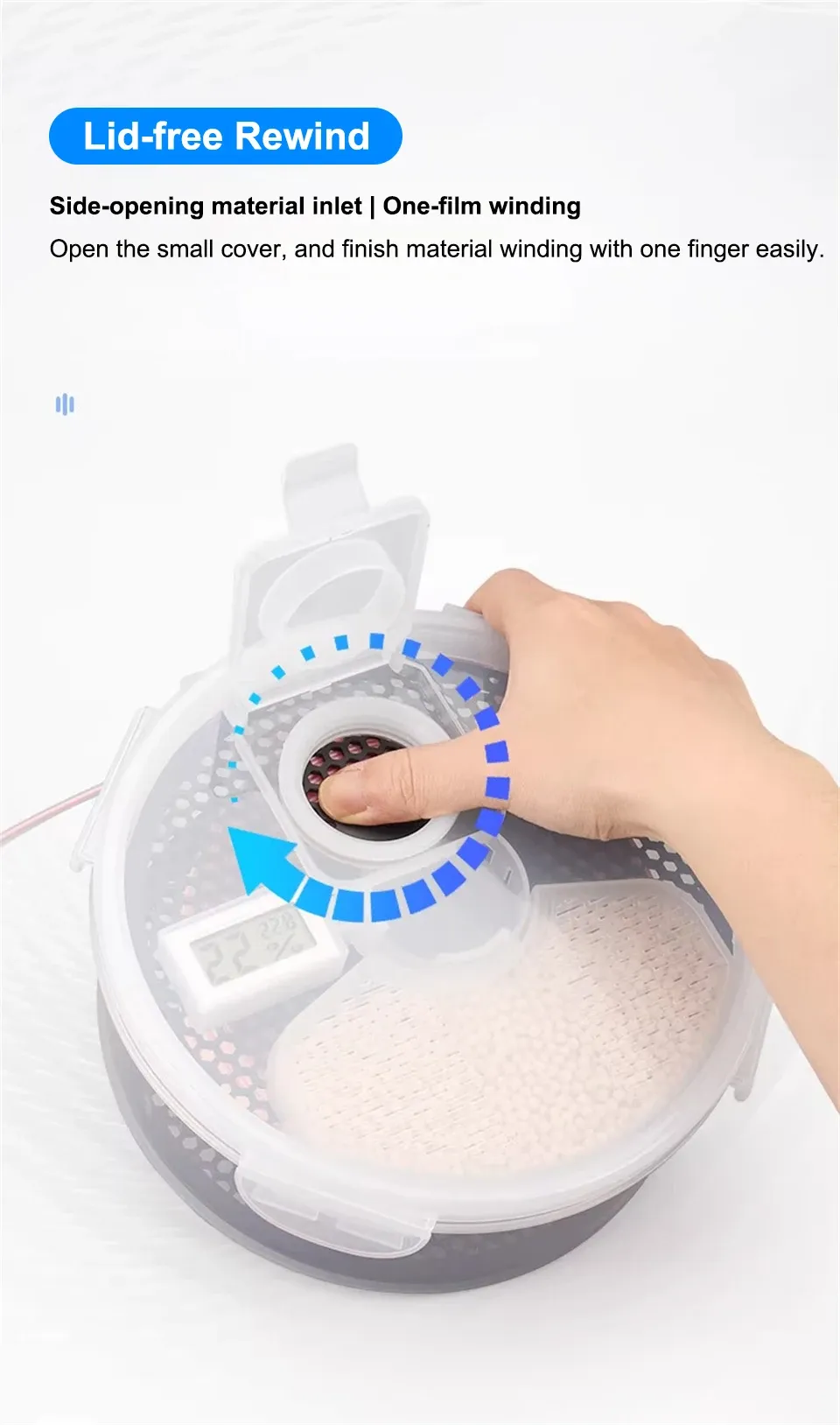 Trockenbox Filament wandmontiert mit Anzeige