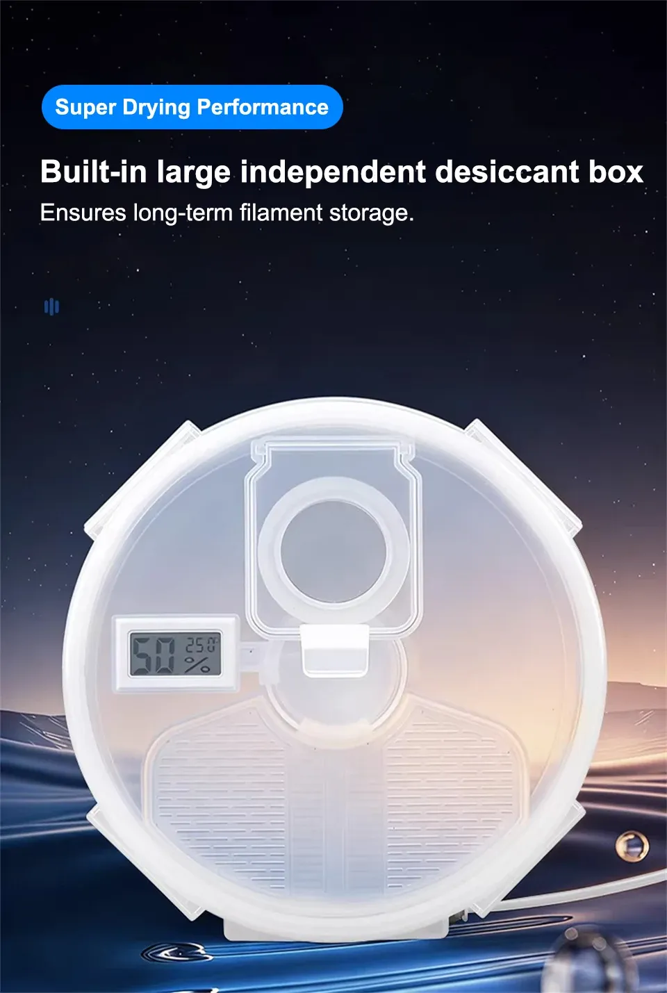 Trockenbox Filament wandmontiert mit Anzeige
