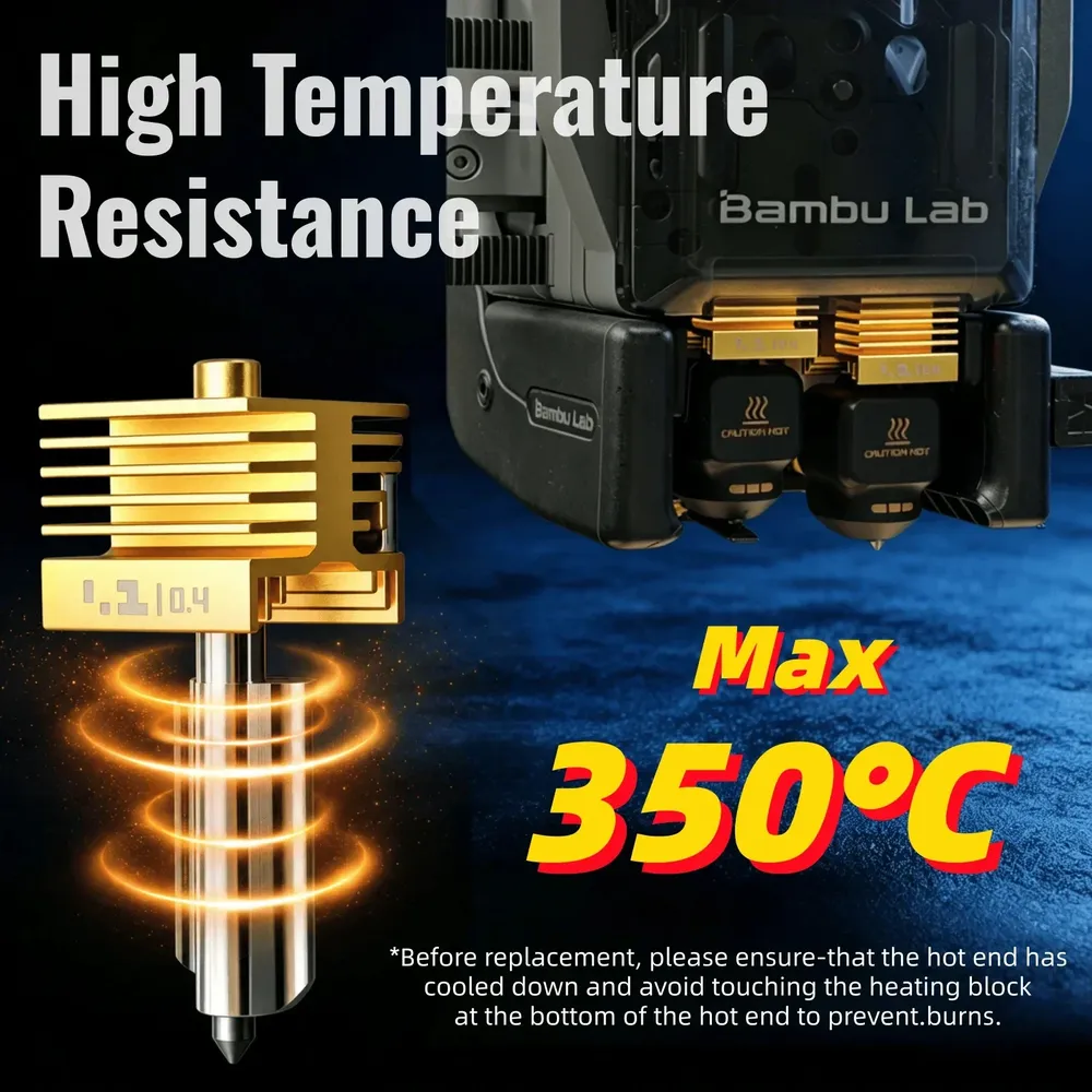 Uhmcoat Düse für Bambu Lab P2S X2D