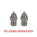 Upgrade S1 Hotend Kit Bimetall-Heatbreak-Schlauch 1,75mm Edelstahl Kupfer – Farbe 2pcs Copper 0.4mm