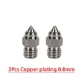 Upgrade S1 Hotend Kit Bimetall-Heatbreak-Schlauch 1,75mm Edelstahl Kupfer – Farbe 2pcs Copper 0.8mm