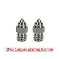Upgrade S1 Hotend Kit Bimetall-Heatbreak-Schlauch 1,75mm Edelstahl Kupfer – Farbe 2pcs Copper 0.6mm