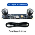 USB-Kameramodul 4MP 1080P Dual-Lens Stereo 3D-Tiefenmessung – Farbe 55 Degree No Dist