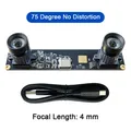 USB-Kameramodul 4MP 1080P Dual-Lens Stereo 3D-Tiefenmessung – Farbe 75 Degree No Dist