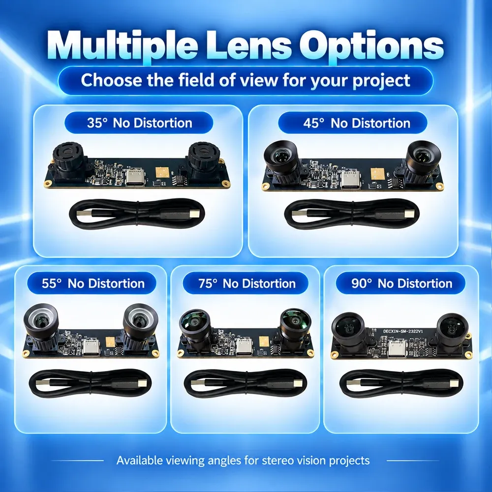 USB-Kameramodul 4MP 1080P Dual-Lens Stereo 3D-Tiefenmessung