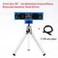 USB-Kameramodul 720P Dual-Objektiv 3D-Tiefenerkennung Gesichtserkennung – Farbe 3mm with tripod