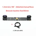 USB-Kameramodul 720P Dual-Objektiv 3D-Tiefenerkennung Gesichtserkennung – Farbe 1.3mm 180 degree