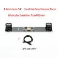USB-Kameramodul 720P Dual-Objektiv 3D-Tiefenerkennung Gesichtserkennung – Farbe 4.2mm 54 degree