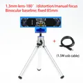 USB-Kameramodul 720P Dual-Objektiv 3D-Tiefenerkennung Gesichtserkennung – Farbe 1.3mm with tripod