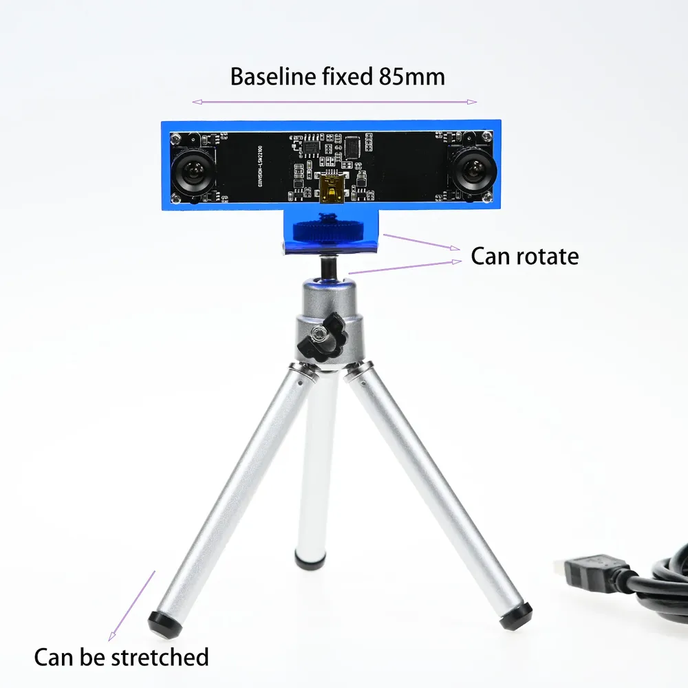 USB-Kameramodul 720P Dual-Objektiv 3D-Tiefenerkennung Gesichtserkennung