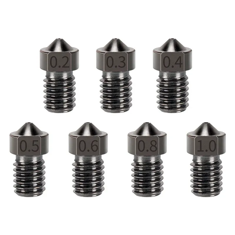 V6 Düse gehärtete Stahldüse 0,2 bis 1 mm für Ender 3 Prusa I3
