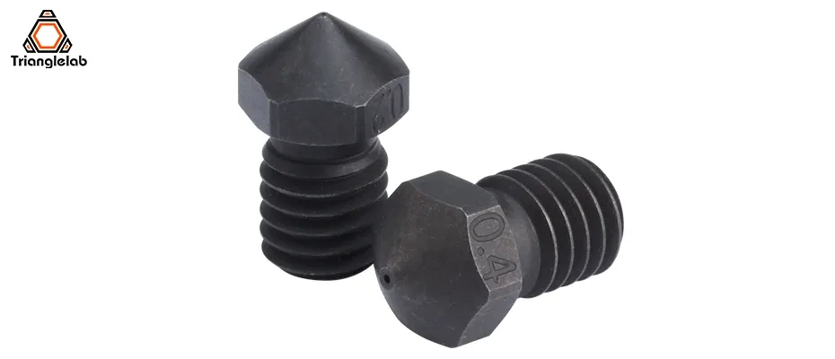 V6 Düse gehärtete Stahldüse für PEI PEEK Kohlefaserfilament