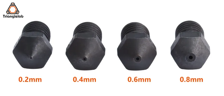 V6 Düse gehärtete Stahldüse für PEI PEEK Kohlefaserfilament