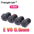 V6 Düse gehärtete Stahldüse für PEI PEEK Kohlefaserfilament – Farbe EV6 HDS 0.6mm