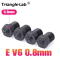 V6 Düse gehärtete Stahldüse für PEI PEEK Kohlefaserfilament – Farbe EV6 HDS 0.8mm