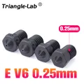 V6 Düse gehärtete Stahldüse für PEI PEEK Kohlefaserfilament – Farbe EV6 HDS 0.25mm
