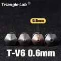V6 Düse gehärtete Stahldüse für PEI PEEK Kohlefaserfilament – Farbe TV6 HDS 0.6mm