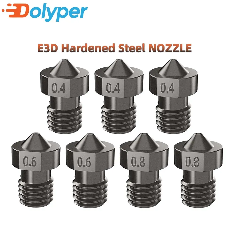 V6 Düsen-Set aus gehärtetem Stahl 0,2 bis 0,8 mm