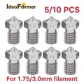 V6 Edelstahl Düse M6 für 1,75 oder 3,0 mm Filament 0,2 bis 1,0 mm – 1