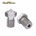 V6 Edelstahl Düse M6 für 1,75 oder 3,0 mm Filament 0,2 bis 1,0 mm – 4