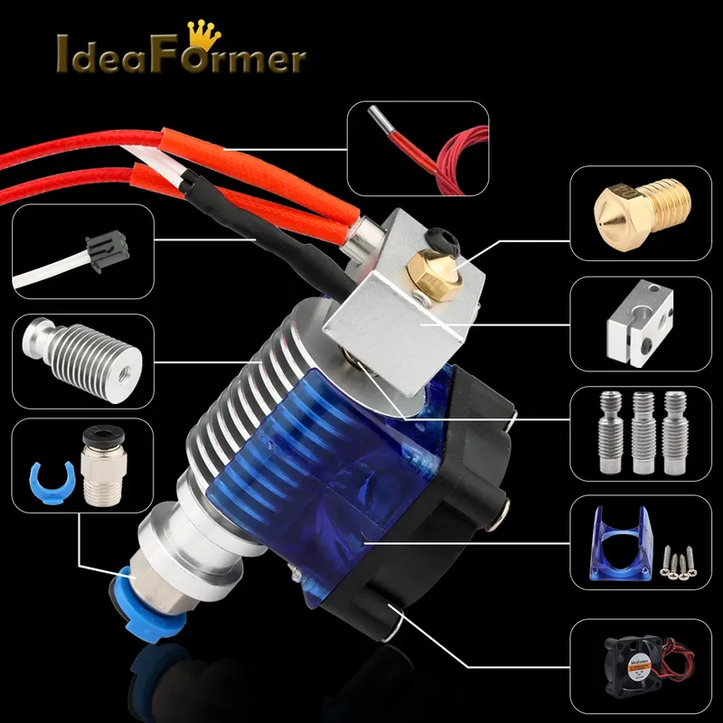 V6 Hotend Kit 1,75mm 12V/24V Bowden Extruder