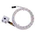 V6 Volcano Hot End Kit Heizblock mit Thermistor 12V 24V – Farbe WEISS