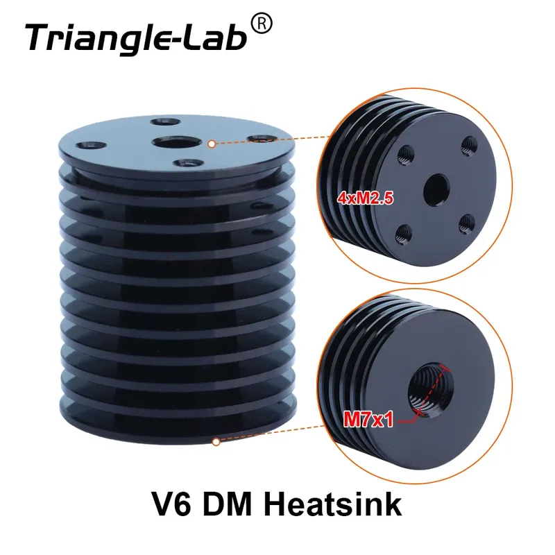V6DM Kühlkörper kompatibel mit V6 Heatbreak Heizblock für VORON CHC Kit