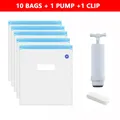 Vakuumbeutel Filament feuchtigkeitsresistent für PLA ABS TPU – Farbe 10 bags 1 hand pump
