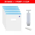 Vakuumbeutel Filament feuchtigkeitsresistent für PLA ABS TPU – Farbe 20 bags 1 hand pump