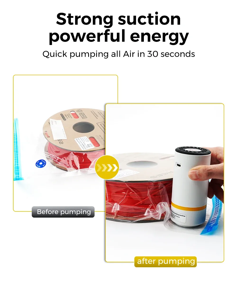 Vakuumbeutel Filament feuchtigkeitsresistent für PLA ABS TPU