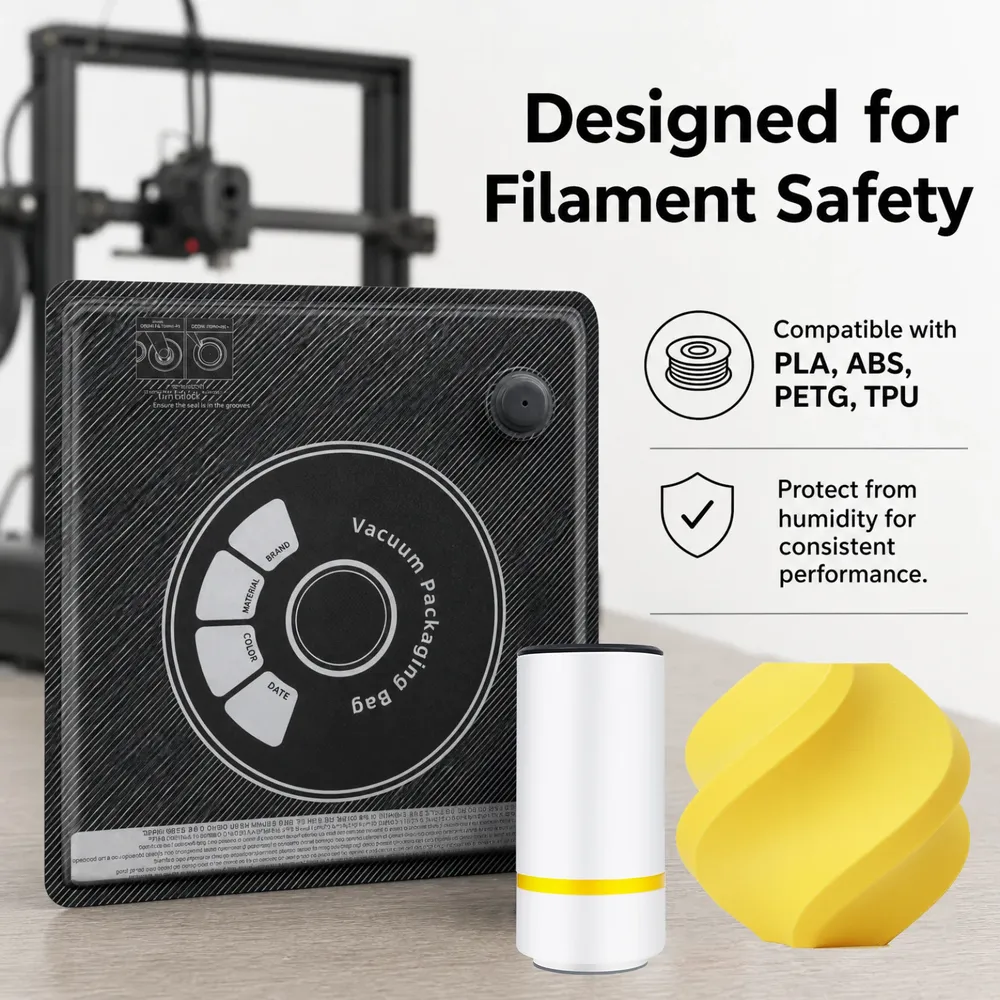 Vakuumbeutel für 3D-Filament 5 bis 30 Stück feuchtigkeitsgeschützt
