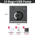 Vakuumbeutel für 3D-Filament 5 bis 30 Stück feuchtigkeitsgeschützt – Farbe 10 Bags-USB Pump