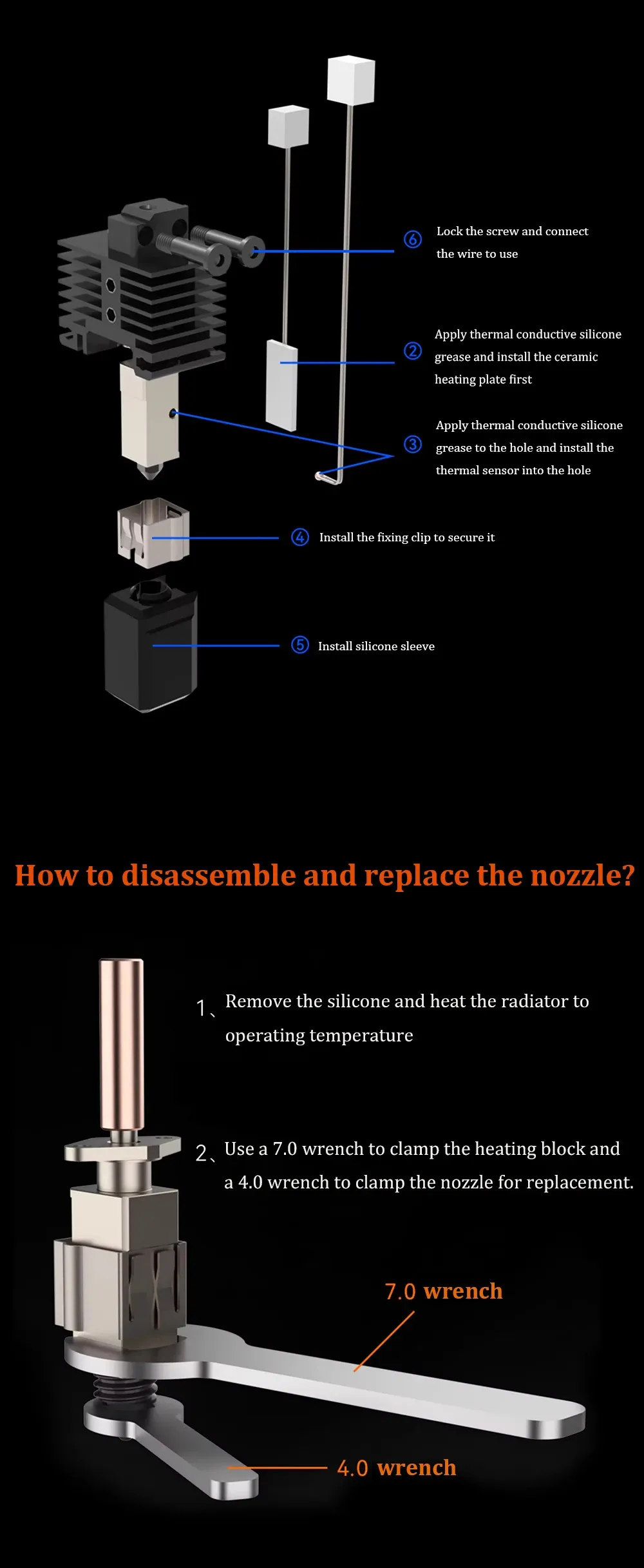 Verbessertes Hotend mit Bimetall-Heatbreak für Bambu Lab X1 X1-Carbon P1P P1S