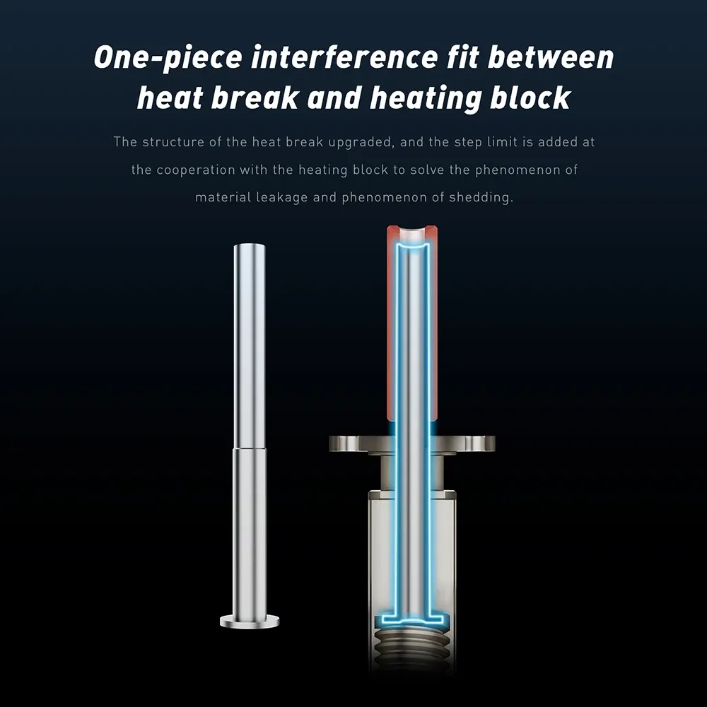 Verbessertes Hotend mit Bimetall-Heatbreak für Bambu Lab X1 X1-Carbon P1P P1S