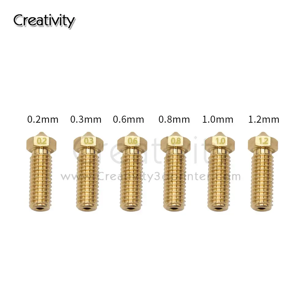 Volcano Düse Messing für Artillery Sidewinder Genius Pro 0,2 bis 1,2 mm