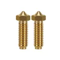 Volcano Düse Messing Hartstahl für Anycubic Kobra 2 Serie 0,2 bis 0,8 mm – Farbe 2PC Brass