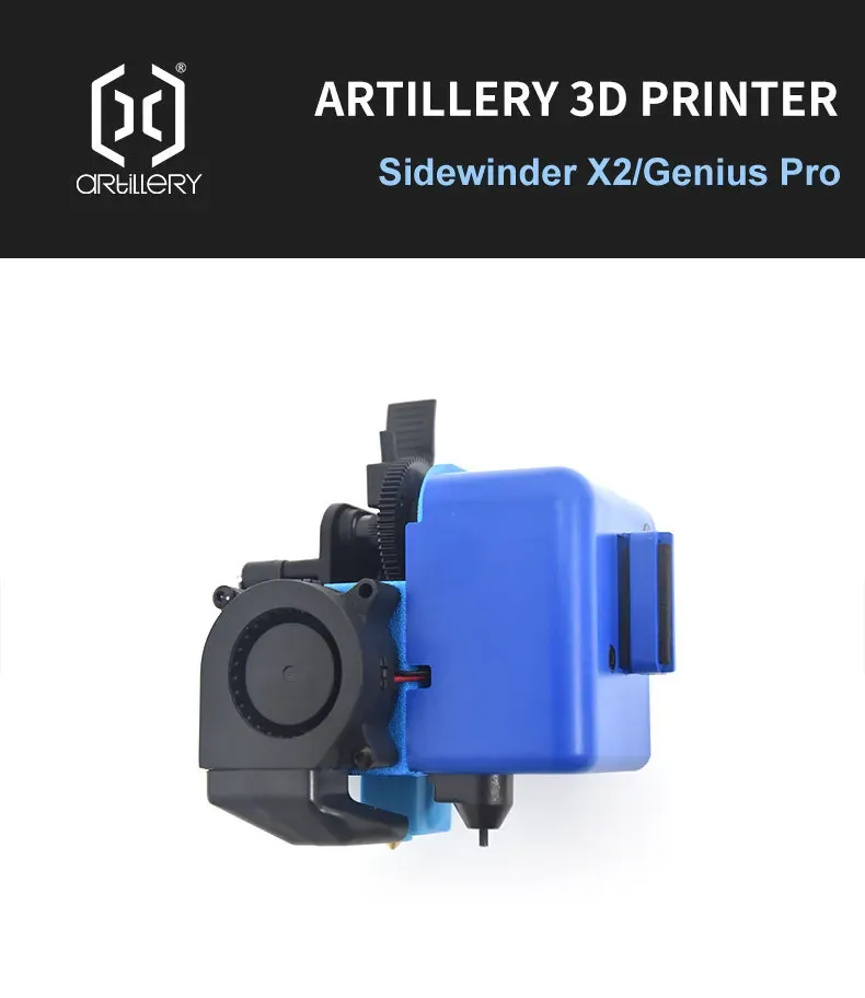 Vollmetall-Extruder Hotend für Artillery X2/Genius Pro