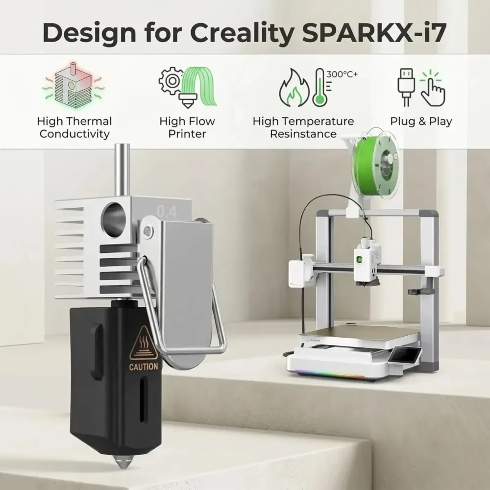 Vollmetall-Hotend mit 0,4 mm Düse für Creality SparkX I7