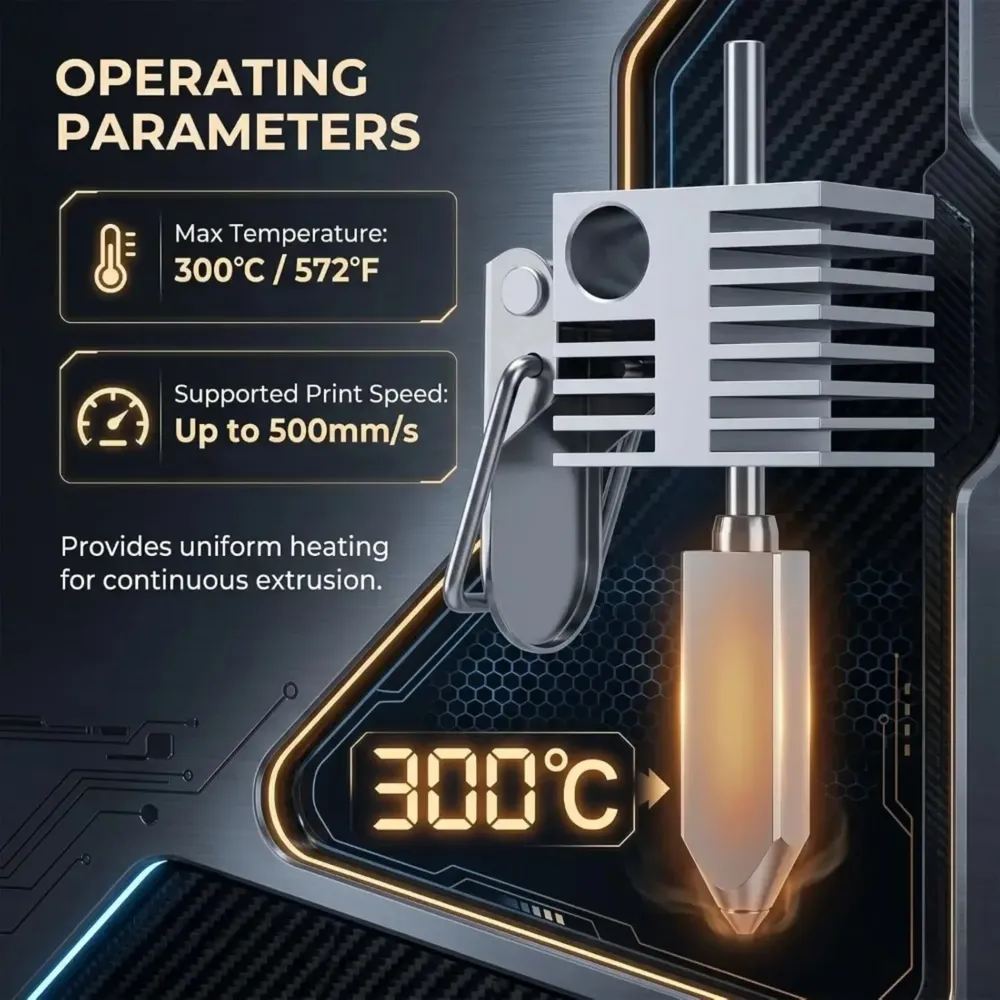 Vollmetall-Hotend mit 0,4 mm Düse für Creality SparkX I7