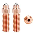 Vulkandüse Messing gehärtete Stahldüse für Creality K1 Kobra – Farbe 2PC Bimetal