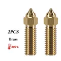 Vulkandüse Messing gehärtete Stahldüse für Creality K1 Kobra – Farbe 2PC brass