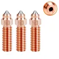 Vulkandüse Messing gehärtete Stahldüse für Creality K1 Kobra – Farbe 3PC Bimetal
