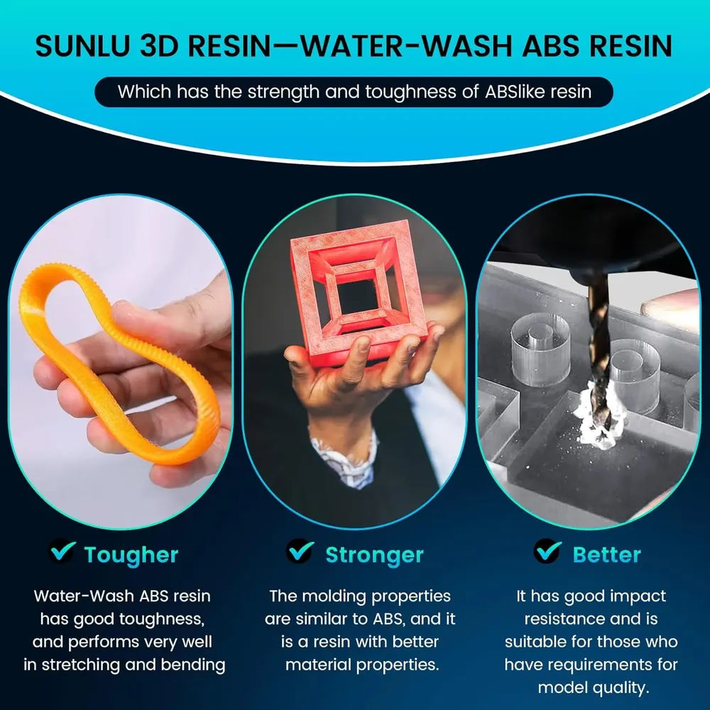 Wasserlösliches ABS Harz 1 kg bis 2 kg schnell härtend
