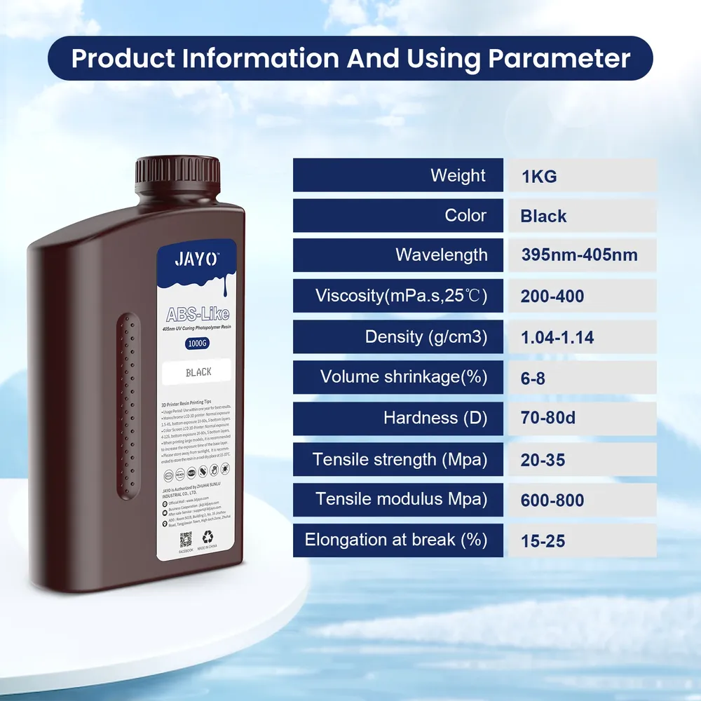 Wasserwaschbares ABS-Harz 395-405nm 5kg für LCD/DLP-Drucker