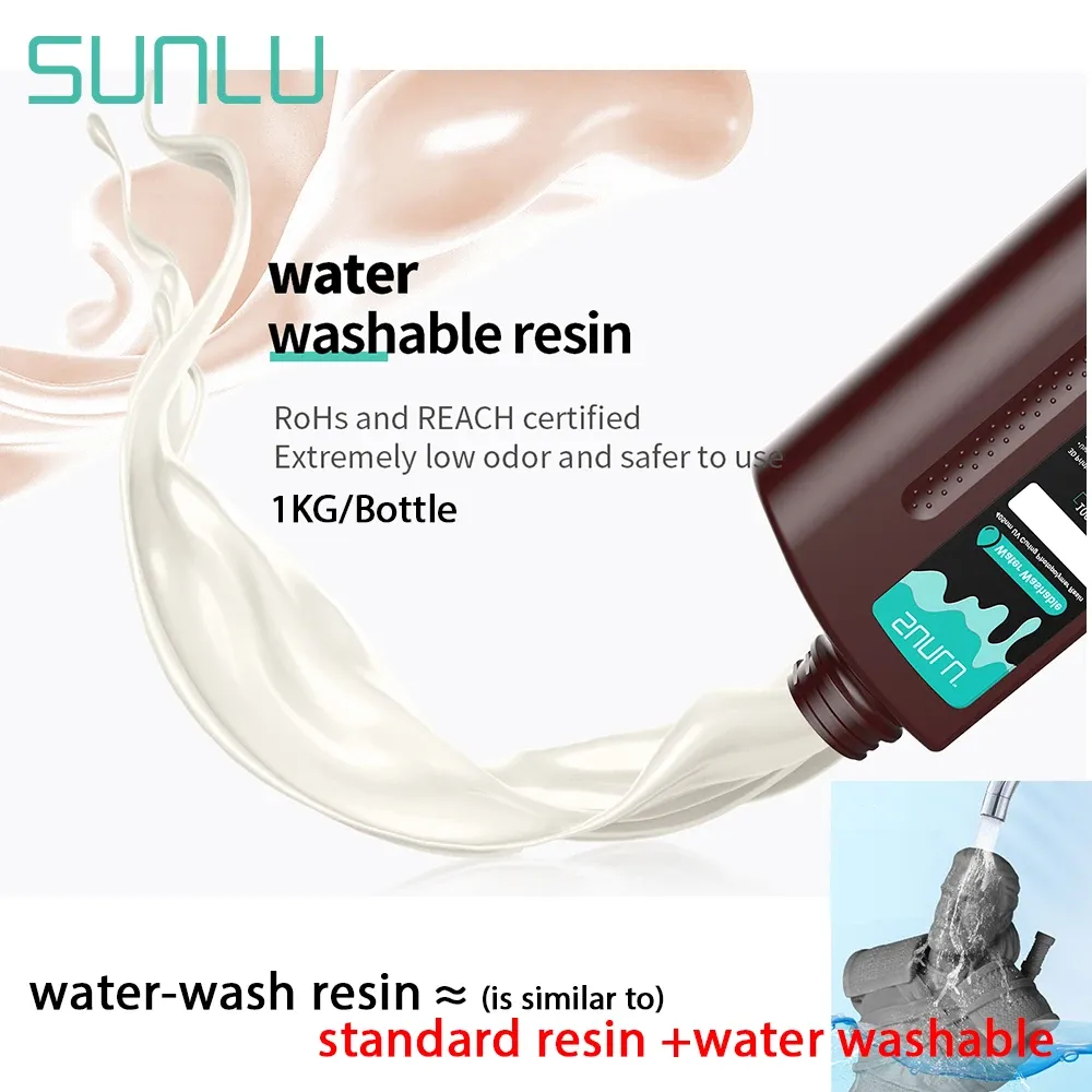 Wasserwaschbares Harz 395-405nm 1kg bis 5kg schnelle Aushärtung