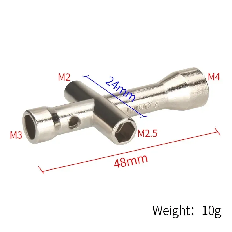 Werkzeugschlüssel 4-in-1 für M2-M4 Muttern