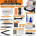 Werkzeugset 39-teilig Düsenreinigung Schaber Bürsten Feilen – Farbe 3D Printer Tool Kit