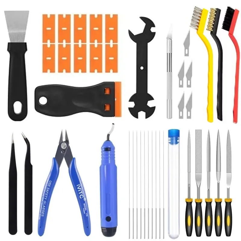 Werkzeugset 40 Teile für 3D Druck Reinigung und Veredelung