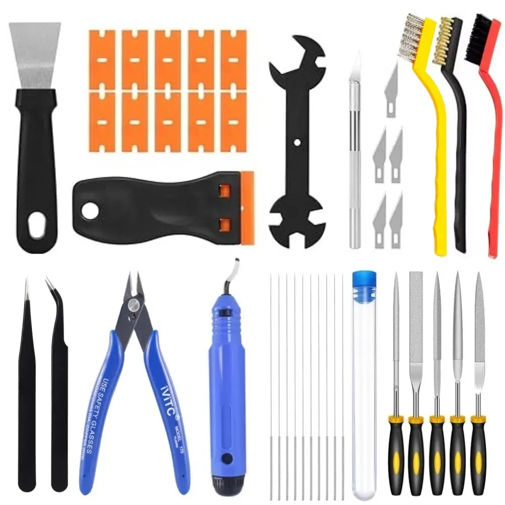 Werkzeugset 40 Teile für 3D Druck Reinigung und Veredelung