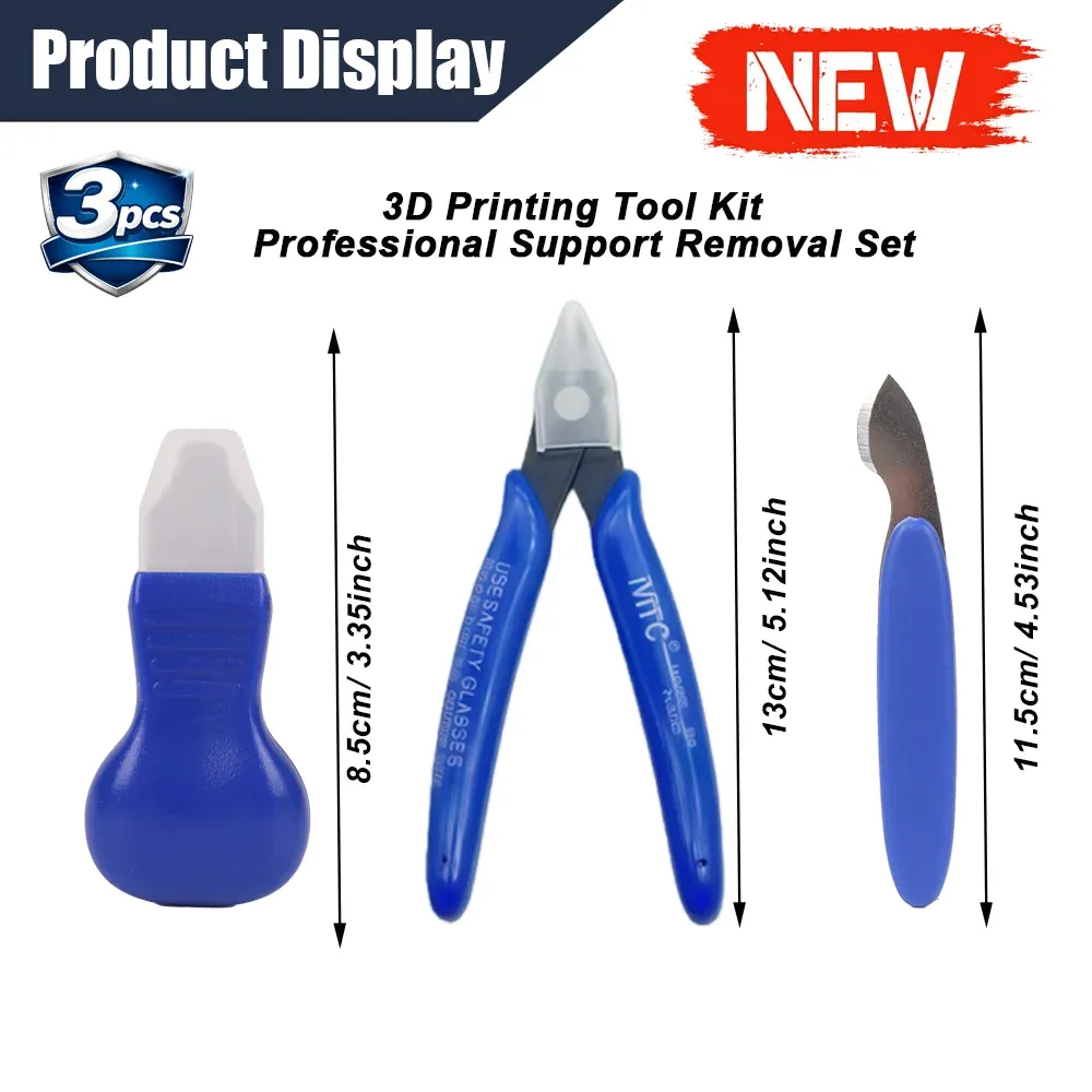 Werkzeugset Stützmaterial entfernen für PLA ABS UV
